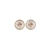 Gucci Interloking Stud Earrings Gold 18k Diamonds and Mother of Pearl