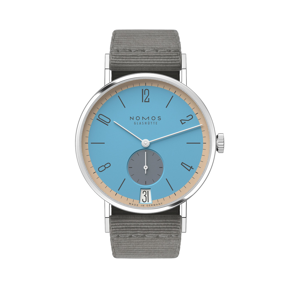 Nomos Glashütte Tangente 38 Datario Delfin