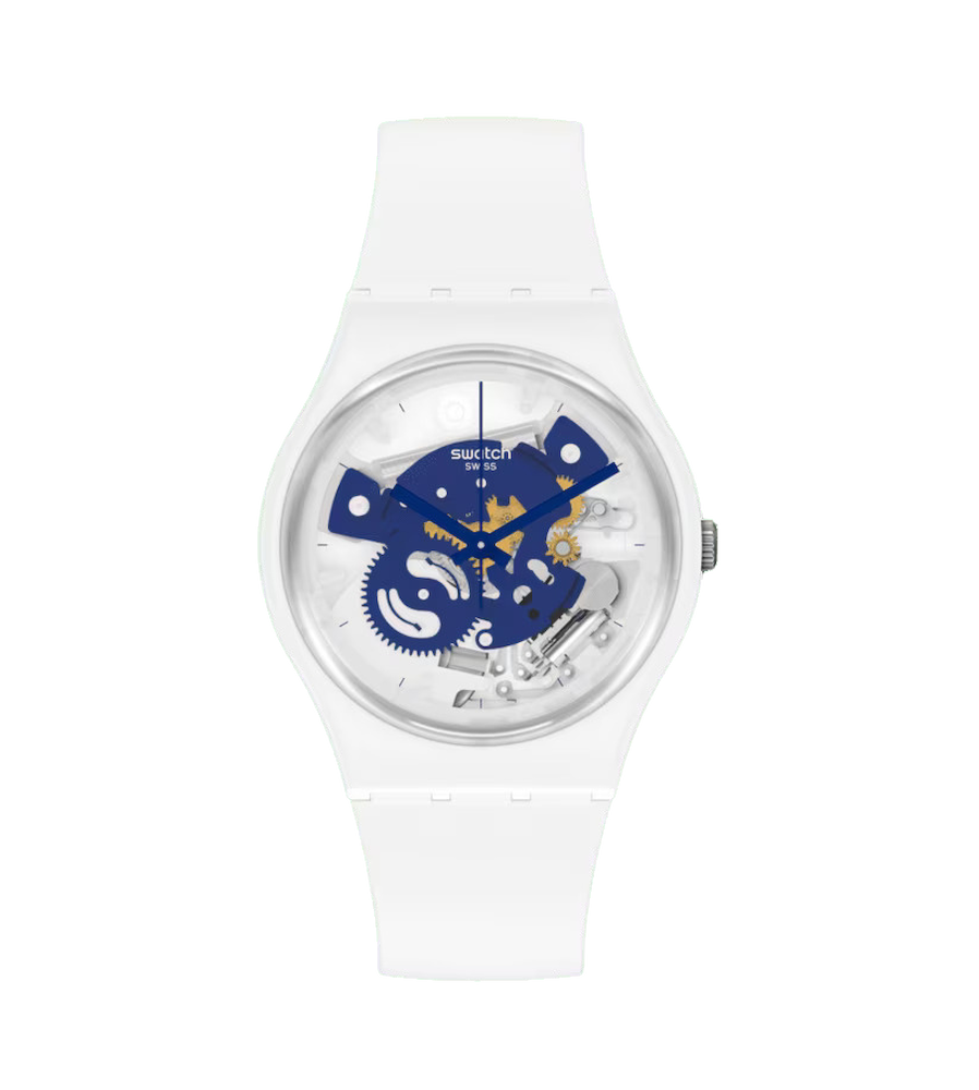 Swatch Bioceramic Time To Blue Small