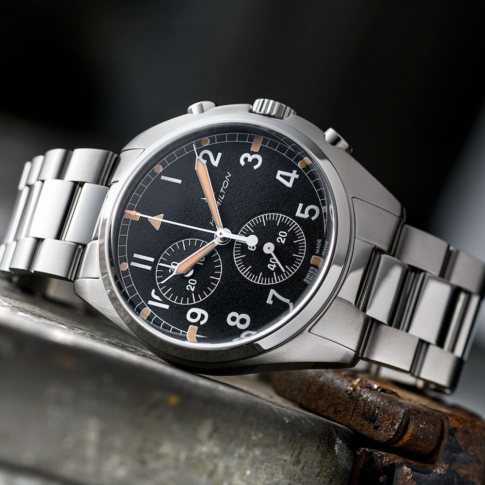 Hamilton khaki aviation pilot pioneer chrono clearance