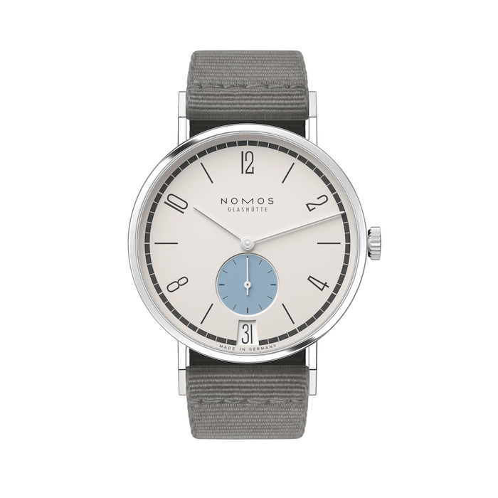 Nomos Glashütte Tangente 38 Datrio Schneesturm