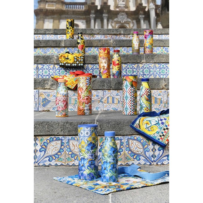 Baci Milano Bottiglia Termica Blu