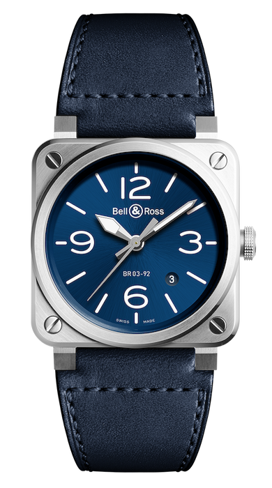 Bell & ross Instruments Br0392-blu-st/sca